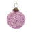 Melrose International Distressed Glass Ball Ornament, Set of 6, Purple