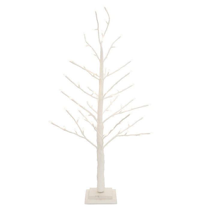 Melrose International LED Glittered Twig Tree 36"H, White - 91376DS