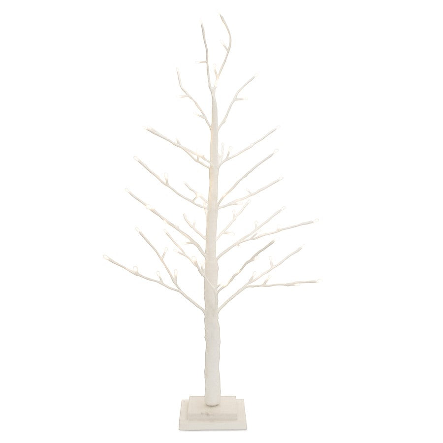 Melrose International LED Glittered Twig Tree 36"H, White - 91376DS