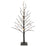 Melrose International LED Black Glittered Twig Tree 36"H, Silver - 91379DS