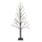 Melrose International LED Black Glittered Twig Tree 48"H, Silver - 91380DS