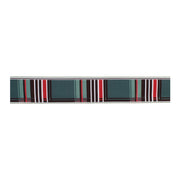 Melrose International Royal Plaid Holiday Ribbon, Set of 2, Black/Red - 91412DS