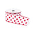 Melrose International Red/White Polka Dot Wired Ribbon, Set of 2