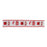 Melrose International Holiday Snowman Ribbon, Set of 2, Red/White - 91422DS