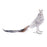 Melrose Jeweled Royal Bird Shelf Sitter, Set of 6, White/Silver