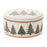 Melrose Ceramic Pine Tree Canister/Lid 7.75"D, Green/White/Beige - 91543DS
