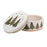 Melrose Ceramic Pine Tree Canister/Lid 7.75"D, Green/White/Beige