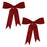 Melrose International Wired Holiday Bow, Set of 2, Red