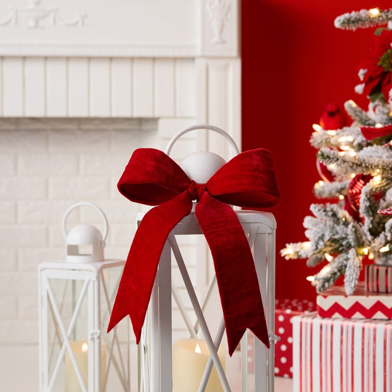 Melrose International Wired Holiday Boy, Set of 2, Red