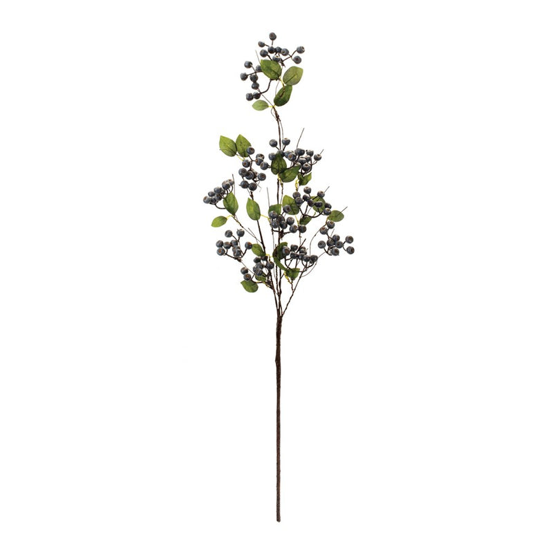 Melrose Blue Berry Foliage Spray (Set of 2), Blue/Green