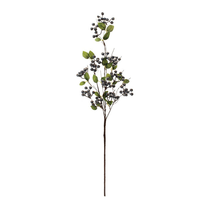 Melrose Blue Berry Foliage Spray (Set of 2), Blue/Green