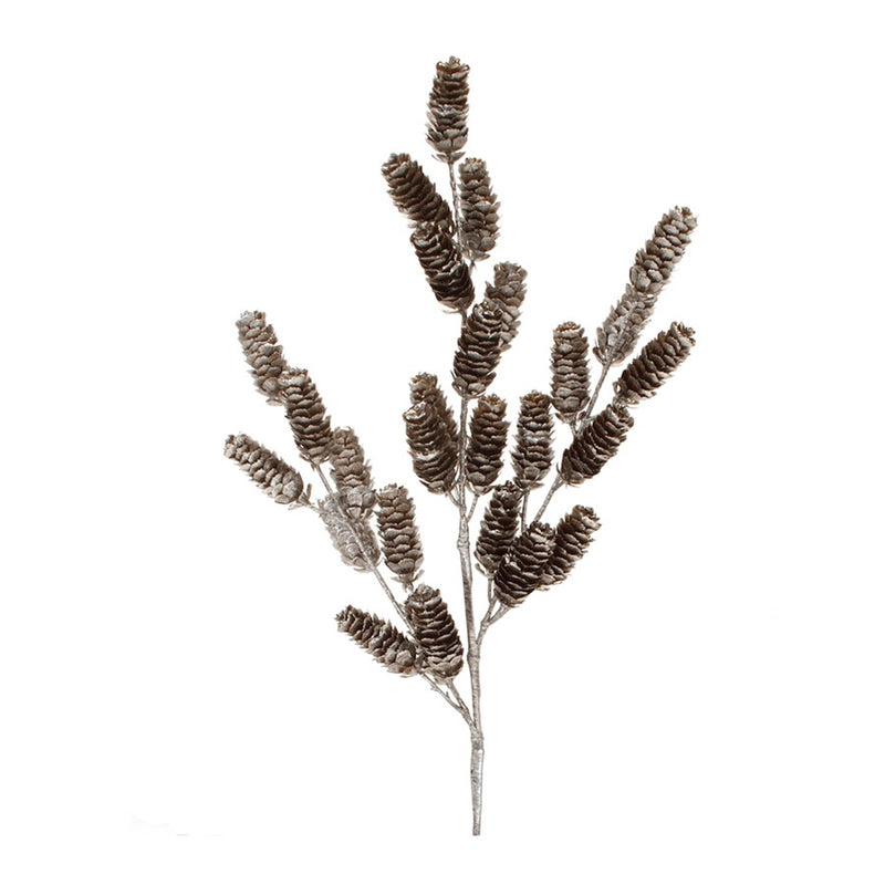 Melrose International Metallic Silver Pinecone Spray, Set of 2 - 91611DS