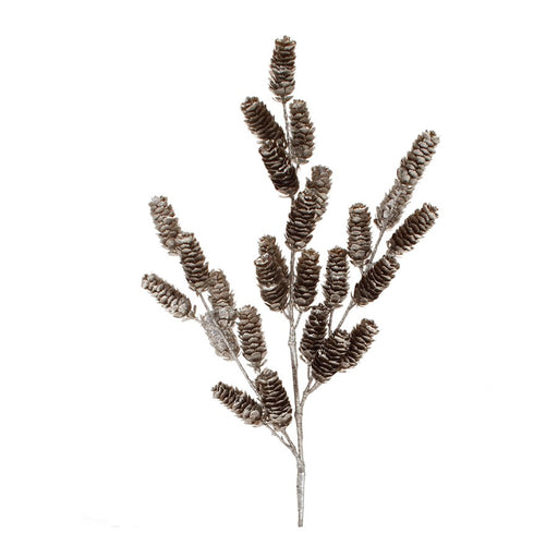 Melrose International Metallic Silver Pinecone Spray, Set of 2 - 91611DS