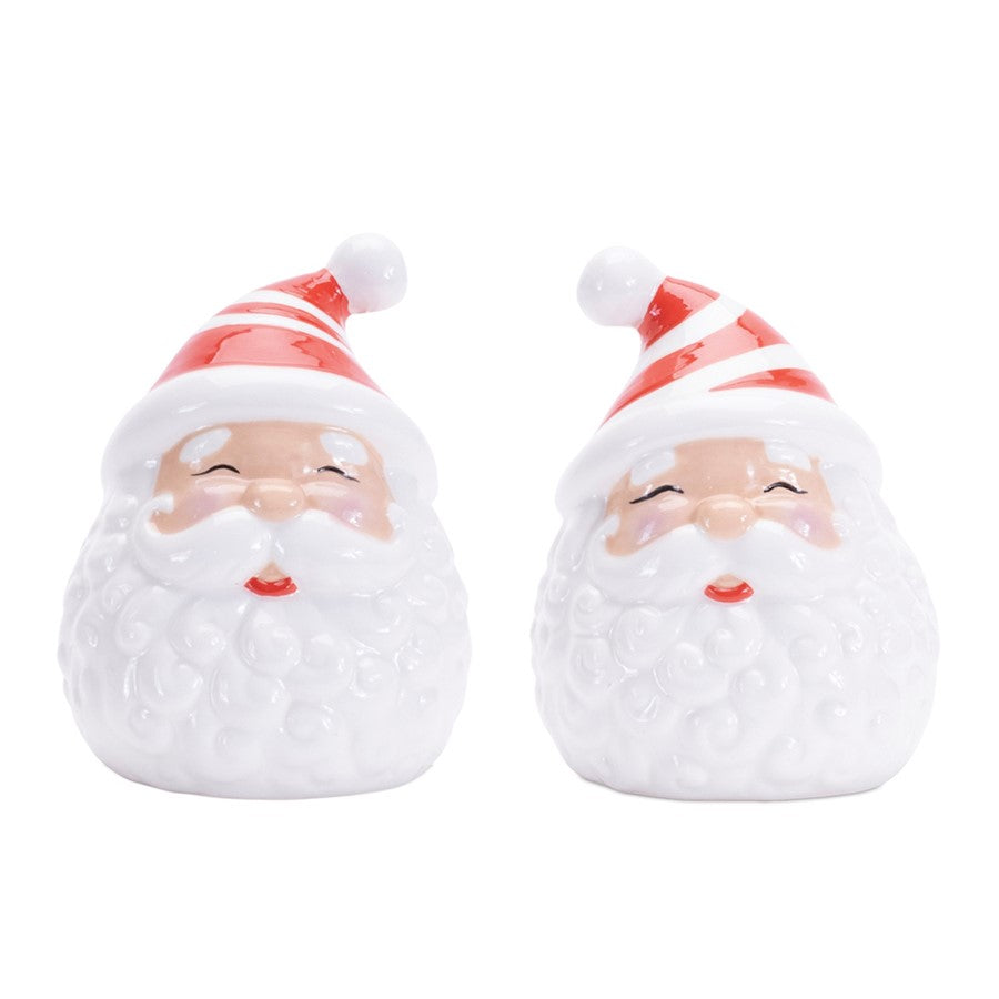 Melrose Traditional Santa Salt/Pepper Shaker, Set of 2, Red/White - 91619DS