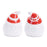 Melrose Traditional Santa Salt/Pepper Shaker, Set of 2, Red/White