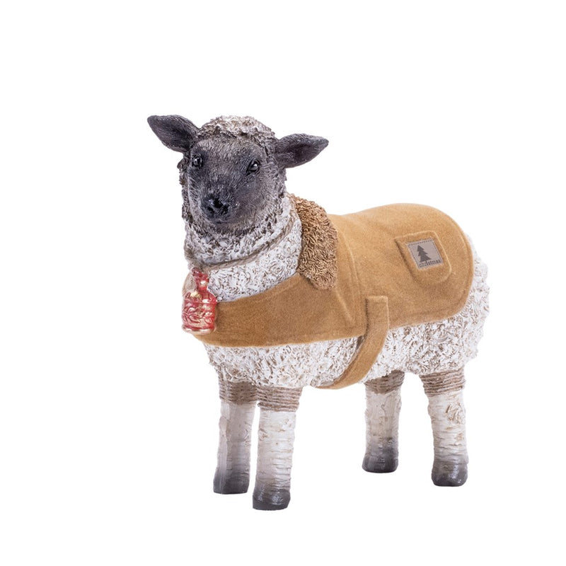 Melrose Farm Animals/Winter Coat, Set of 4, Brown/White/Black