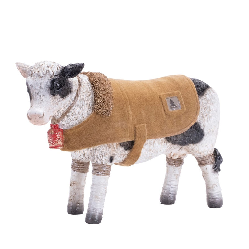 Melrose Farm Animals/Winter Coat, Set of 4, Brown/White/Black