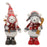 Melrose International Plush Polar Bear/Skis, Set of 2, Red/Grey - 91660DS