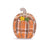 Melrose Harvest Plaid Pumpkin, Decor, Set of 2, Orange/Brown
