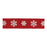 Melrose International Holiday Snowflake Ribbon 4"x5 Yds, Red - 91717DS