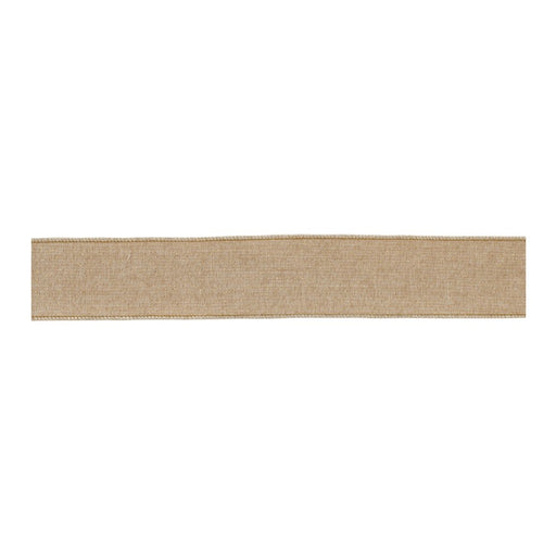 Melrose International Beige Holiday Ribbon, Set of 2 - 91720DS