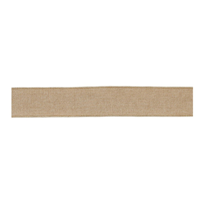 Melrose International Beige Holiday Ribbon, Set of 2 - 91720DS