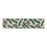 Melrose Pine/Pinecone Cotton Wired Ribbon 4"x5yds, White/Green - 91736DS