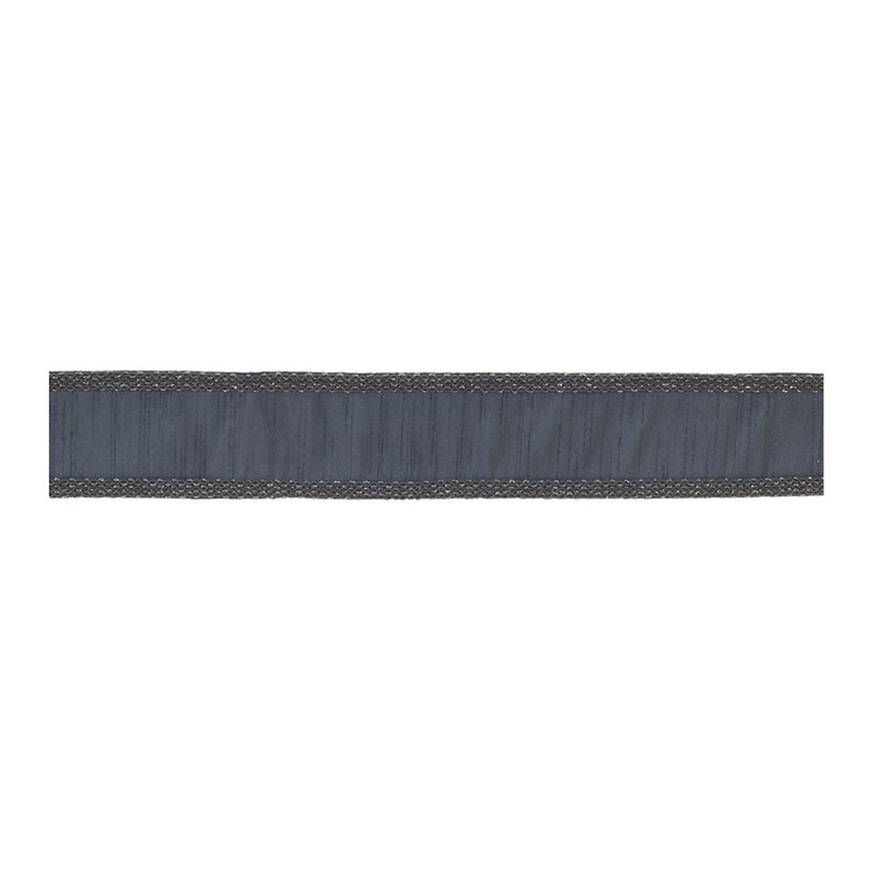 Melrose International Dark Grey Glitter Wired Ribbon, Set of 2 - 91742DS