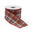 Melrose International Plaid Holiday Ribbon, Set of 2, Red/Green