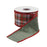 Melrose International Plaid Holiday Ribbon, Set of 2, Red/Green