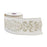 Melrose International Ornate White Ribbon 4"x5 Yds, White