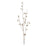 Melrose Int. Glitter Gold Berry Twig Spray, Set of 6, Silver - 91770DS