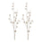 Melrose Int. Glitter Gold Berry Twig Spray, Set of 6, Silver
