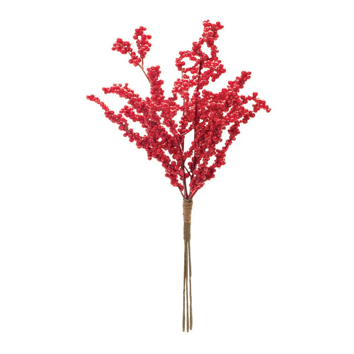 Melrose International Clustered Berry Twig Spray, Set of 6