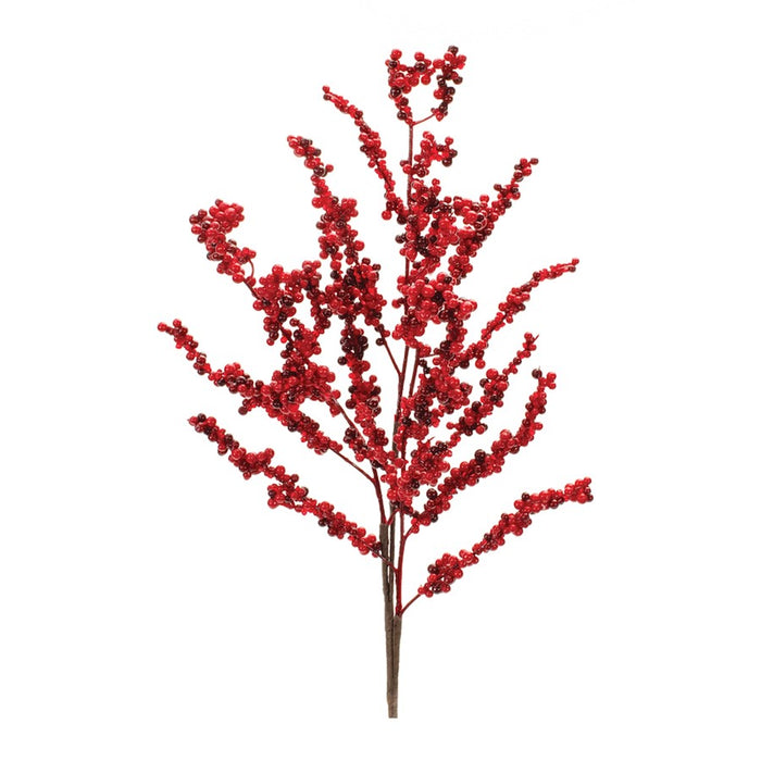 Melrose International Clustered Berry Twig Spray, Set of 6, Red - 91788DS