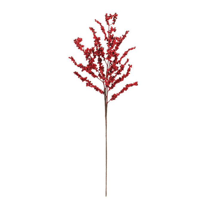 Melrose International Clustered Berry Twig Spray, Set of 6, Red