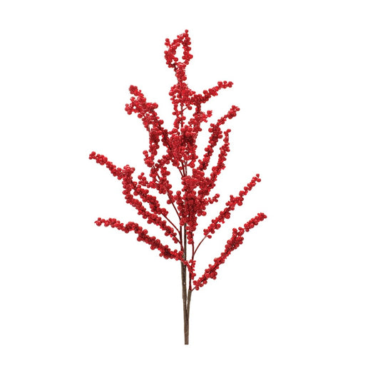 Melrose International Berry Twig Spray, Set of 6, Red - 91789DS