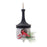 Melrose Wood Finial Birdhouse/Cardinal Ornament, Set of 6, White/Red/B