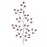 Melrose International Jewel Spray, Set of 2, Silver/Purple - 91840DS