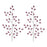Melrose International Jewel Spray, Set of 2, Silver/Purple