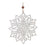 Melrose International Wood Cut-Out Snowflake Ornament, Set of 12