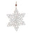 Melrose International Wood Cut-Out Snowflake Ornament, Set of 12