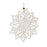 Melrose Int. Cut-Out Snowflake Ornament, Set of 12, White