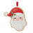 Melrose Frosted Santa Cookie Ornament, Set of 12, Red/White - 91853DS