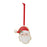 Melrose Frosted Santa Cookie Ornament, Set of 12, Red/White