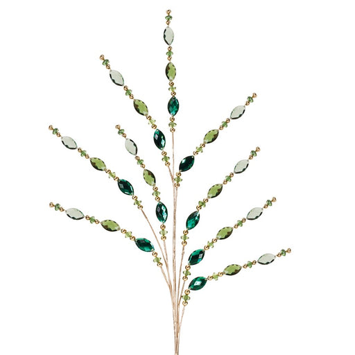 Melrose International Green Jewel Bead Spray, Set of 2 - 91859DS