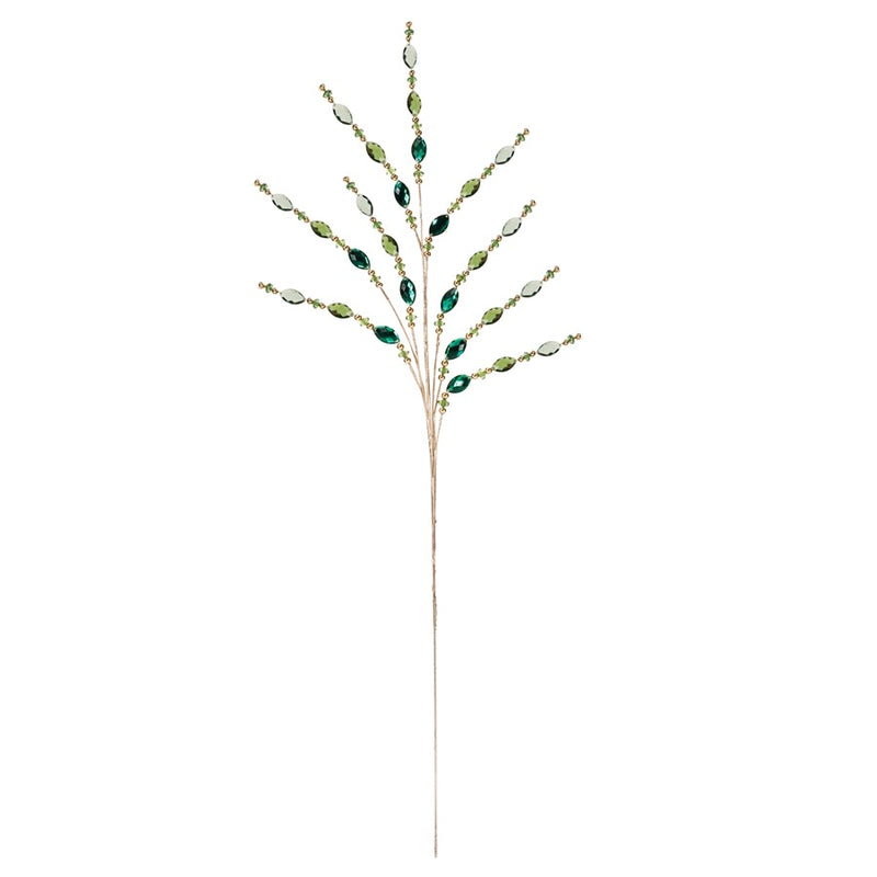 Melrose International Green Jewel Bead Spray, Set of 2