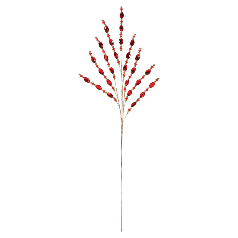 Melrose International Jewel Bead Spray, Set of 2, Red