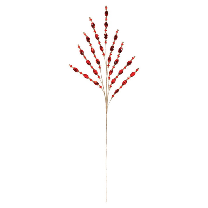 Melrose International Jewel Bead Spray, Set of 2, Red