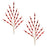 Melrose International Jewel Bead Spray, Set of 2, Red
